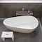 Alfi Brand ALFI brand AB8861 59" White Oval Acrylic Free Standing Soaking Bathtub AB8861 - alternate 1